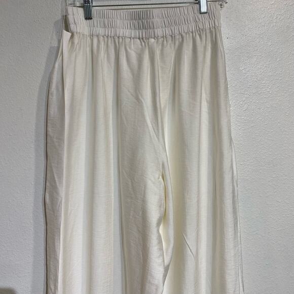 Gianni Bini Ivory Hazel Wide Leg Pants Sz 6 NWT - Picture 9 of 12